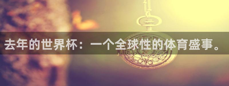 世界杯预选赛直播:去年的世界杯:一个全球性的体育盛事。